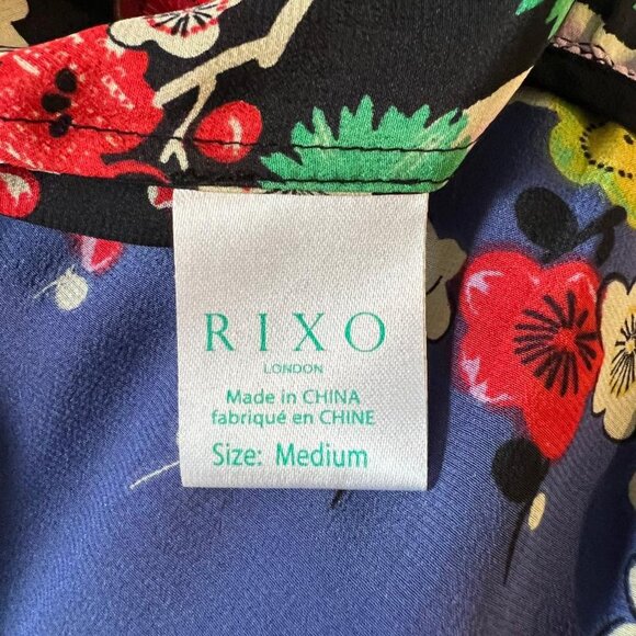 Rixo London Long Sleeve 100% Silk Dress - Picture 6 of 7